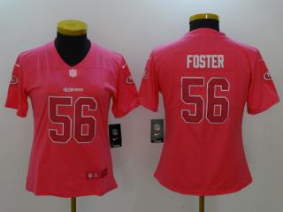 Women San Francisco 49ers 56 Reuben Foster Football Jersey Legend Red