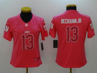 Women New York Giants 13 Odell Beckham JR Football Jersey Legend Red