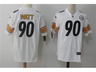 Pittsburgh Steelers 90 T.J. Watt Football Jersey White Fan Edition