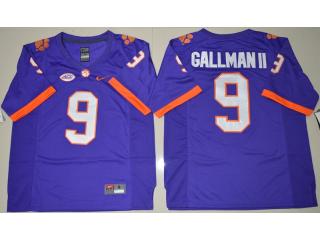 2016 Clemson Tigers 9 Wayne Gallman II College Football Jersey Purple