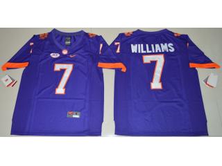 2016 Clemson Tigers 7 Mike Williams College Football Jersey Purple