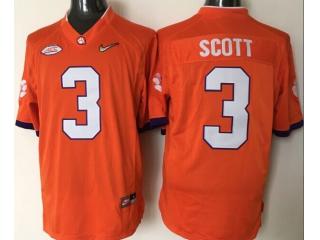 Youth Clemson Tigers 3 Artavis Scott College Football Jersey Orange