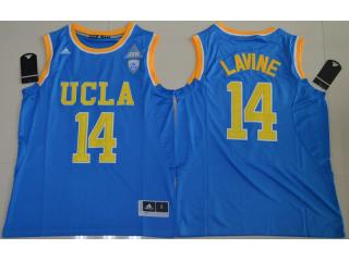 UCLA Bruins 14 Zach LaVine College Basketball Jersey Blue