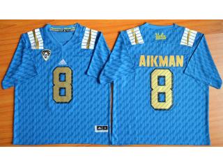 UCLA Bruins 8 Troy Aikman College Football Jersey Blue