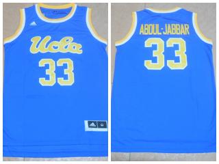 Adidas UCLA Bruins 33 Abdul-Jabbar College Basketball Jersey Blue
