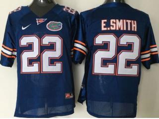 Florida Gators 22 Emmitt Smith College Football Jersey Blue