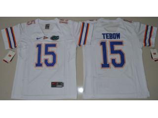 Youth Florida Gators 15 Tim Tebow College Football Jersey White
