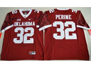 Oklahoma Sooners 32 Samaje Perine College Football Jersey Red