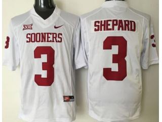 Oklahoma Sooners 3 Sterling Shepard College Football Jersey White