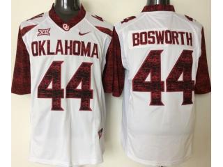 Youth Oklahoma Sooners 44 Brian Bosworth College Football Jersey White