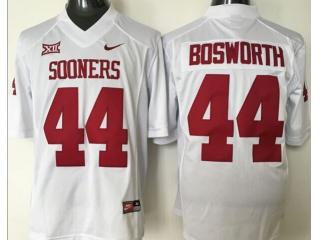 Youth Oklahoma Sooners 44 Brian Bosworth College Football Jersey White