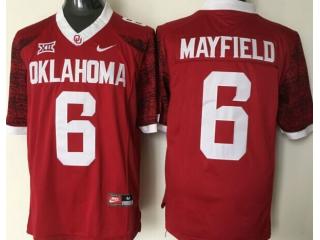 Youth Oklahoma Sooners 6 Baker Mayfield College Football Jersey Red
