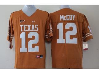 Texas Longhorns 12 Colt McCoy College Football Throwback Jersey Orange