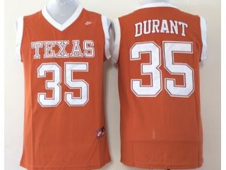Texas Longhorns 35 Kevin Durant College Basketball Jersey Orange