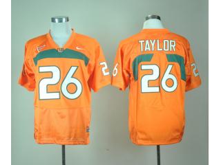 Miami Hurricanes 26 Sean Taylor College Football Jersey Orange