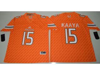 Miami Hurricanes 15 Brad Kaaya College Football Jersey Orange