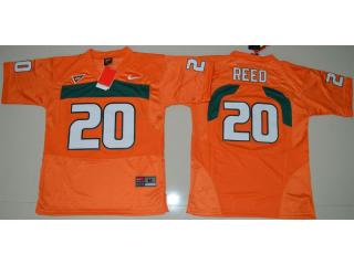 Youth Miami Hurricanes 20 Ed Reed College Football Jersey Orange