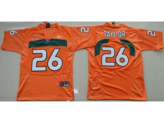 Youth Miami Hurricanes 26 Sean Taylor College Football Jersey Orange