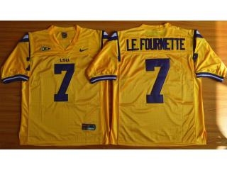 LSU Tigers 7 Leonard Fournette NCAA Football Jersey Gold