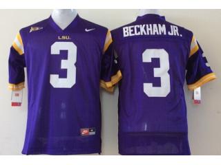 LSU Tigers 3 Odell Beckham Jr.College Football Jersey Retro Purple