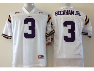 Youth LSU Tigers 3 Odell Beckham Jr. College Football Jersey Retro White
