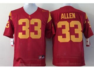 USC Trojans 33 Marcus Allen College Football Jersey Red