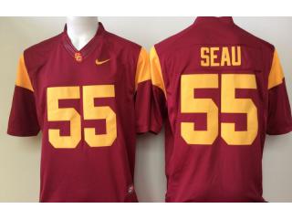 USC Trojans 55 Junior Seau College Football Jersey Red