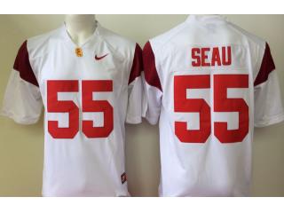 USC Trojans 55 Junior Seau College Football Jersey White