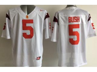 USC Trojans 5 Reggie Bush College Football Jersey White