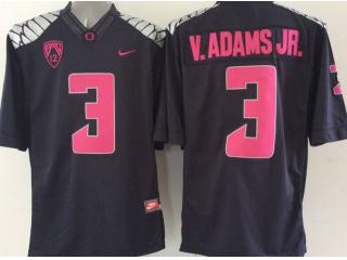 Oregon Ducks 3 Vernon Adams Jr College Football Jersey Black