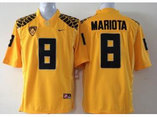 Oregon Ducks 8 Marcus Mariota College Football Jersey Yellow