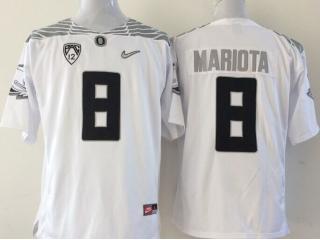Oregon Ducks 8 Marcus Mariota College Football Jersey White