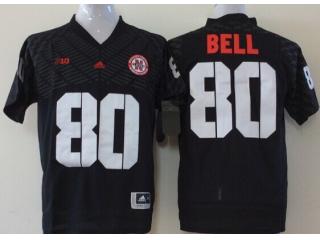 Nebraska Cornhuskers 80 Kenny Bell College Football Jersey Black