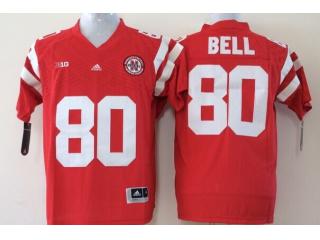 Nebraska Cornhuskers 80 Kenny Bell College Football Jersey Red