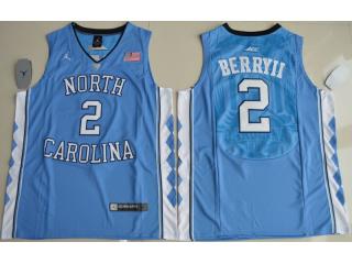 North Carolina Tar Heels 2 Joel Berry II College Basketball Jersey Blue