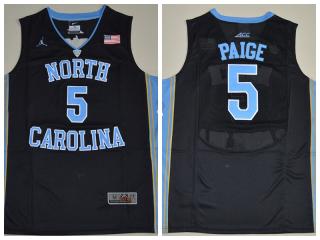 North Carolina Tar Heels 5 Marcus Paige College Basketball Jersey Black