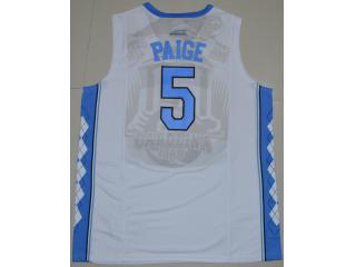 North Carolina Tar Heels 5 Marcus Paige College Basketball Jersey White