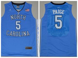 North Carolina Tar Heels 5 Marcus Paige College Basketball Jersey Blue
