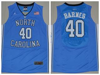 North Carolina Tar Heels 40 Harrison Barnes College Basketball Jersey Blue