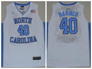 North Carolina Tar Heels 40 Harrison Barnes College Basketball Jersey White