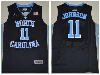 North Carolina Tar Heels 11 Brice Johnson College Basketball Jersey Black