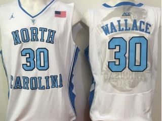 North Carolina Tar Heels 30 William Wallace College Basketball Jersey White
