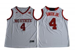 NC State Wolfpack 4 Dennis Smith Jr College Basketball Jersey White