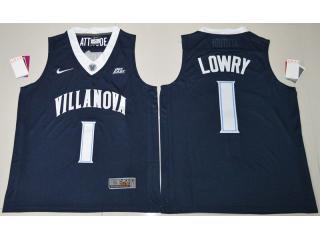 Villanova Wildcats 1 Kyle Lowry College Basketball Jersey Navy Blue