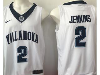 Villanova Wildcats 2 Kris Jenkins College Basketball Jersey White