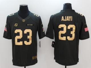 Miami Dolphins 23 Jay Ajayi Gold Anthracite Salute To Service Limited Jersey