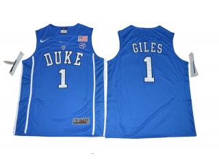 Duke Blue Devils 1 Harry Giles V Neck College Basketball Jersey