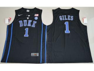 Duke Blue Devils 1 Harry Giles V Neck College Basketball Jersey Black