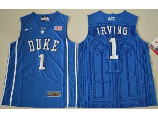 Duke Blue Devils 1 Kyrie Irving V Neck College Basketball Jersey