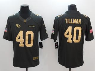 Arizona Cardinals 40 Pat Tillman Gold Anthracite Salute To Service Limited Jersey